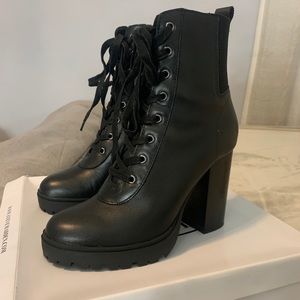 Steve Madden lace up booties